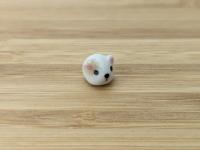 Cute handmde ceramic hamster figurine. Fight hunger with tiny Hamster of Hope. Small-batch ceramics. Hand-painted pottery.