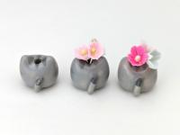 Cute handmade ceramic cat vase. Tiny kitty vase. Adorable cat figurine. Cat lover gift. Small-batch ceramics. Hand-painted pottery.