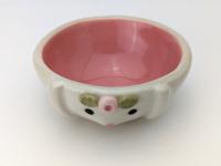 Small handmade bunny bowl. Cute rabbit dish. Candy bowl, snack bowl, trinket bowl, tiny planter. Small-batch ceramics. Hand-painted pottery.