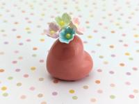 Adorable handmade ceramic heart vase. Best friend gift. BFF gift. Tiny pottery. Small-batch ceramics. Hand-painted pottery. Kawaii ceramics.