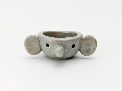 Miniature elephant bowl